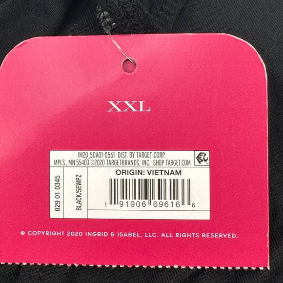 Isabel Maternity Women's Size XXL Top Deep V-Neck Nursing Black New With Tags - Picture 4 of 12